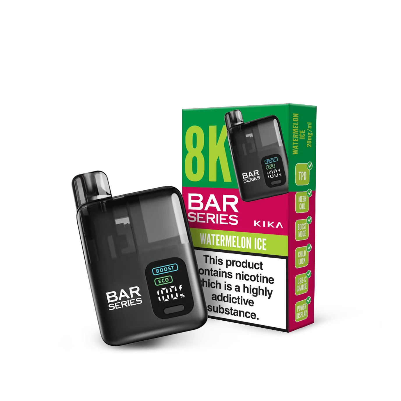 Bar Series 8K pod kit elektronická cigareta