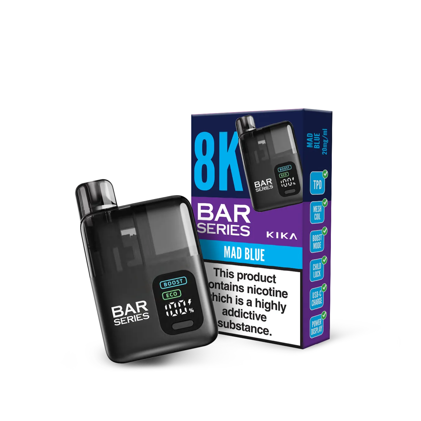 Bar Series 8K pod kit elektronická cigareta