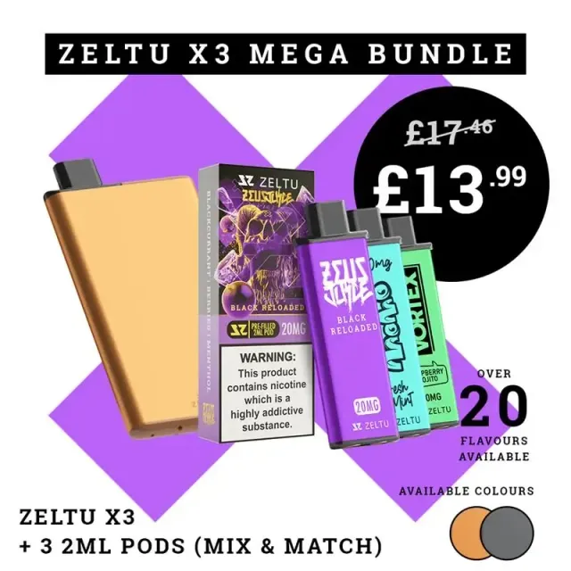 Zeltu X3 pod kit zařízení 620mAh MTL