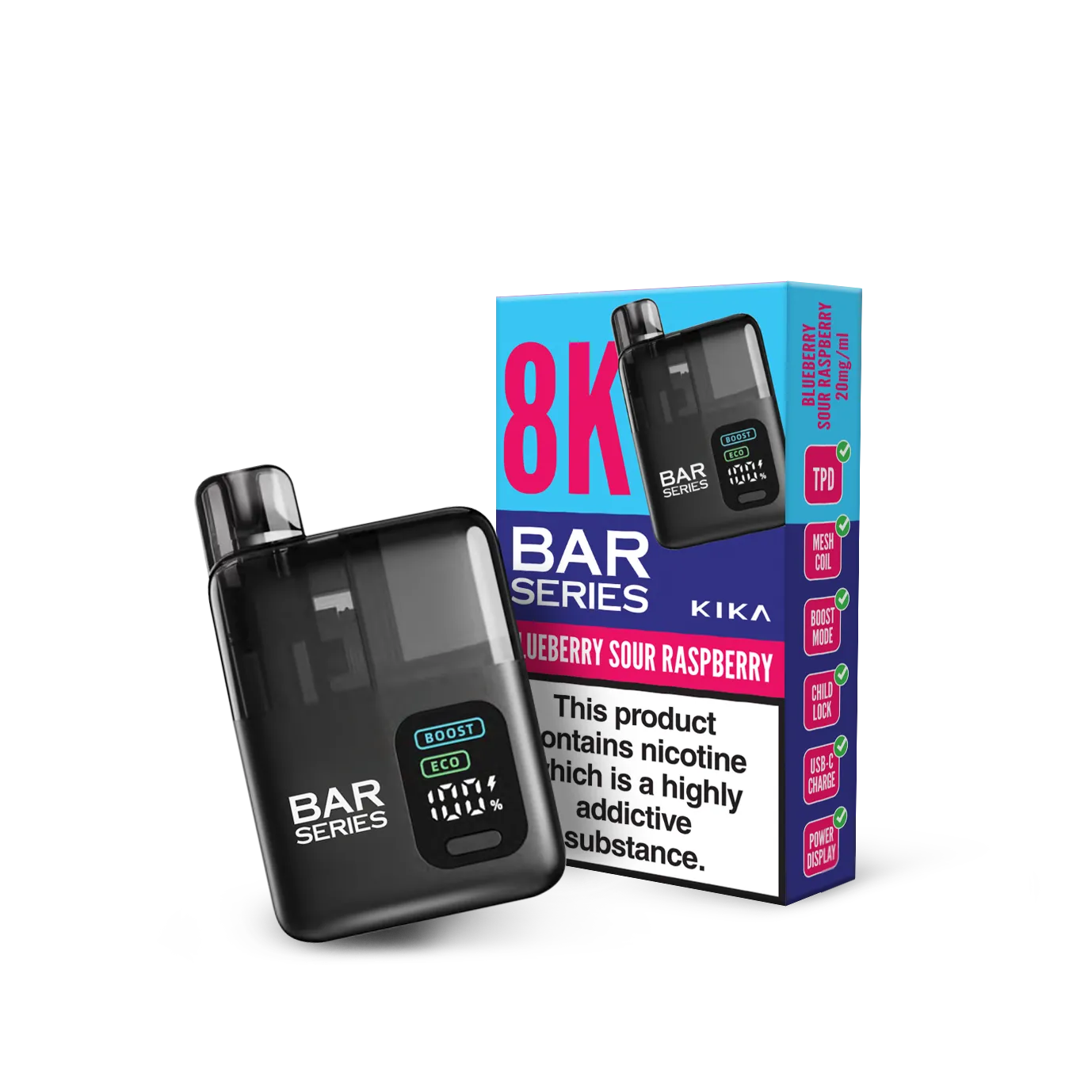 Bar Series 8K pod kit elektronická cigareta
