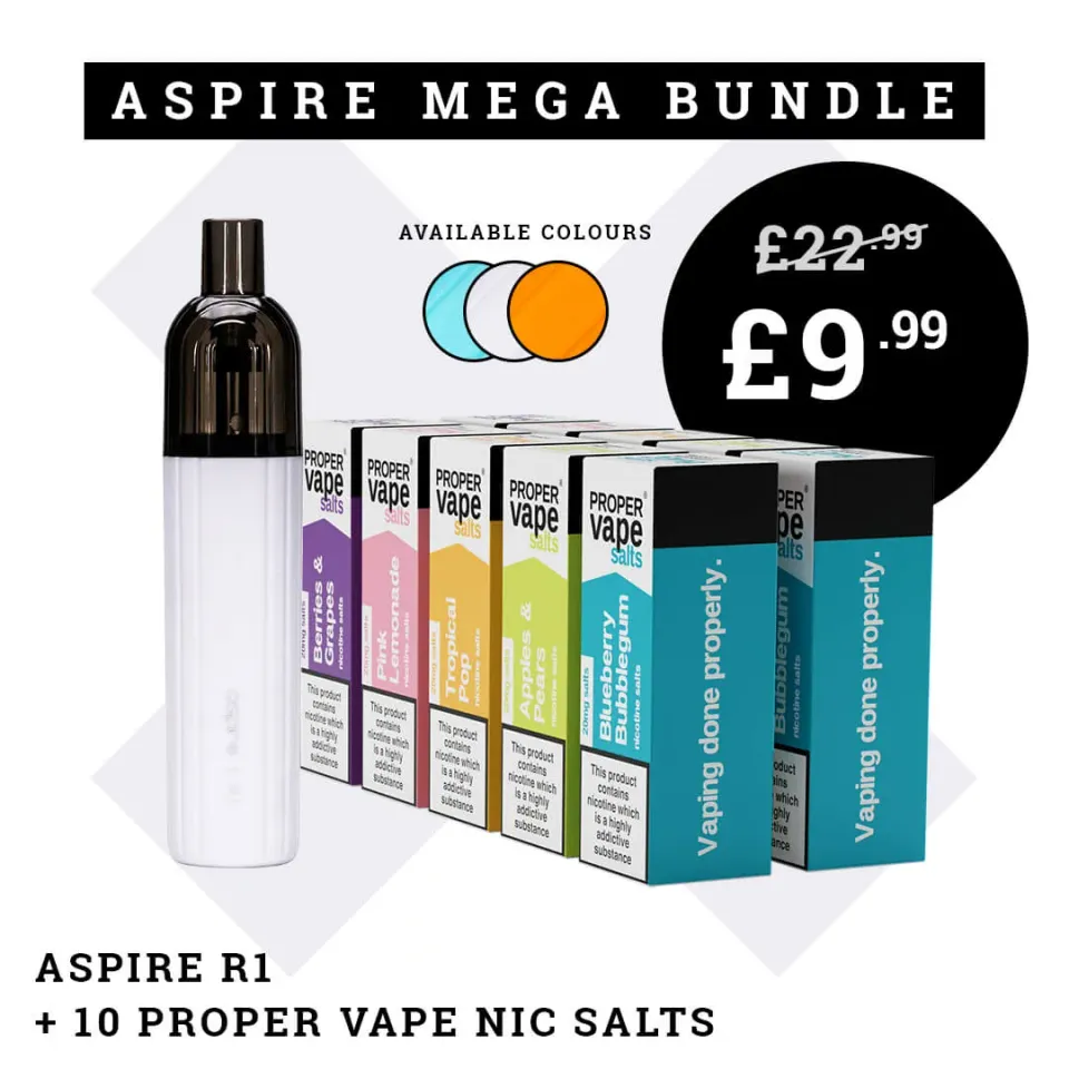 Aspire R1 Proper Vape Bundle sada s nikotinovou soli